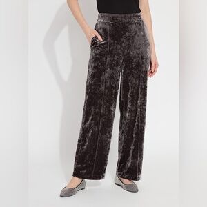 Lysse Shay Crushed Velvet Suit Pant Gray Ash Size XS